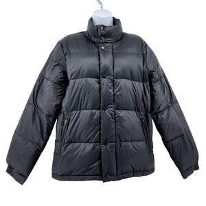 American Eagle Puffer Jacket Mens XS Gray Duck Down Feather Winter Coat Warm